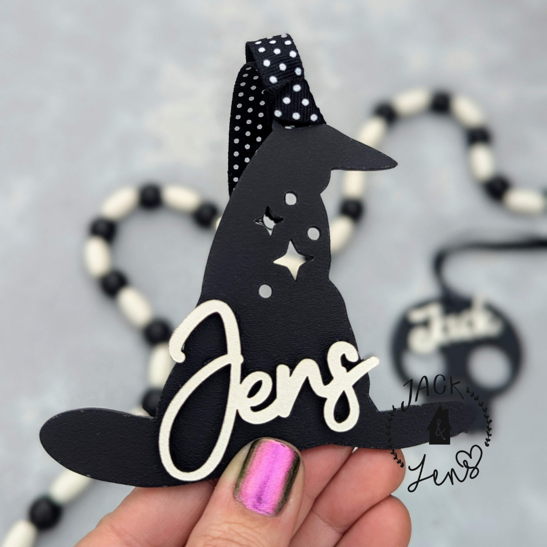 Spooky Shape + Name | Halloween Gift Tag