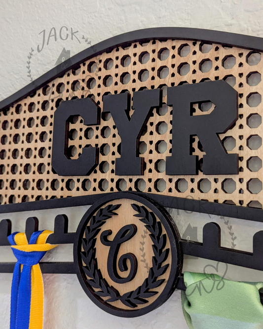Sport Medals Hanger + Personalized Name | Wall Art Sign