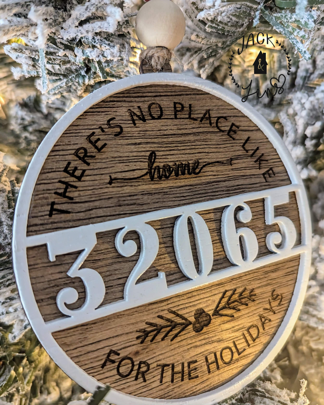 No Place Like Home + Zip Code | Holiday Gift Tag