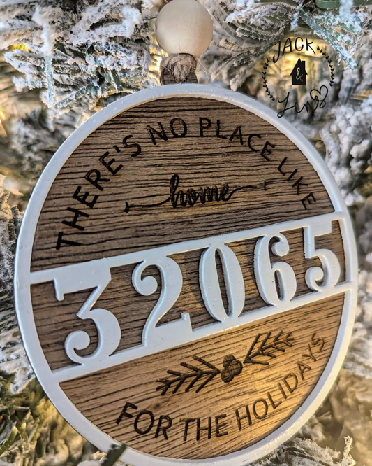 No Place Like Home + Zip Code | Holiday Gift Tag