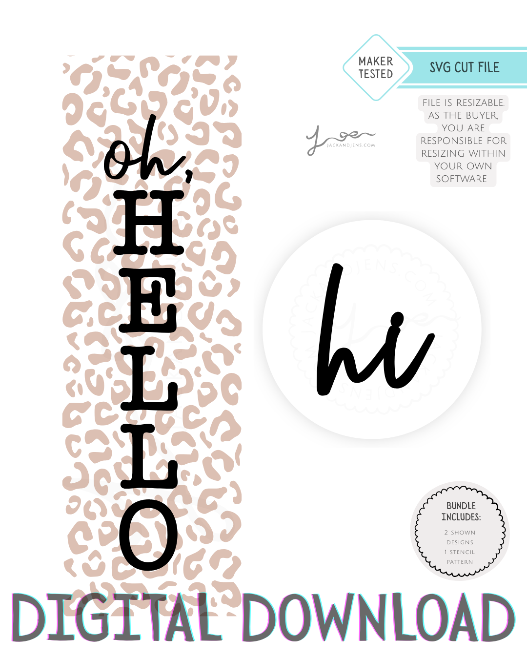 SVG File - Oh, Hello Cheetah Bundle