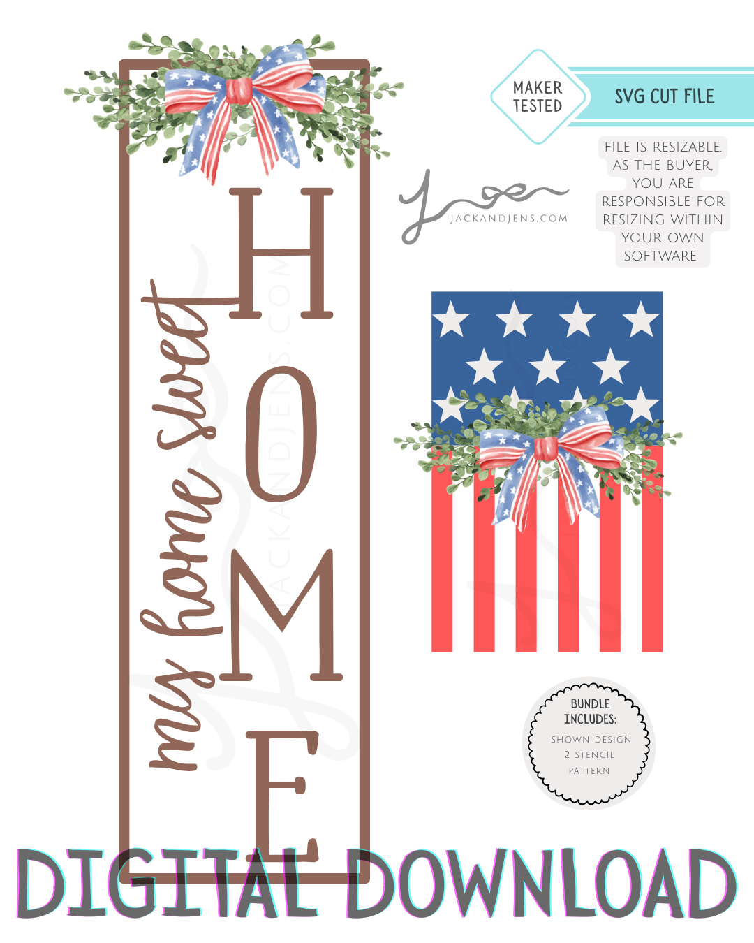 SVG File - My HSH Patriotic Bundle