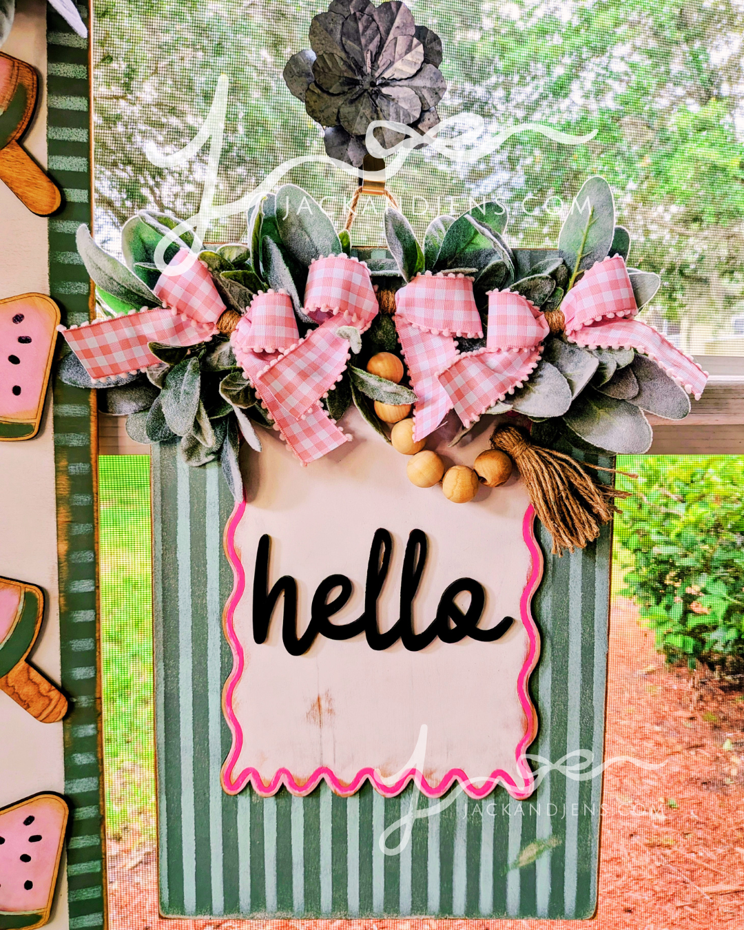 RTS - Watermelon Popsicles | Door Sign Set