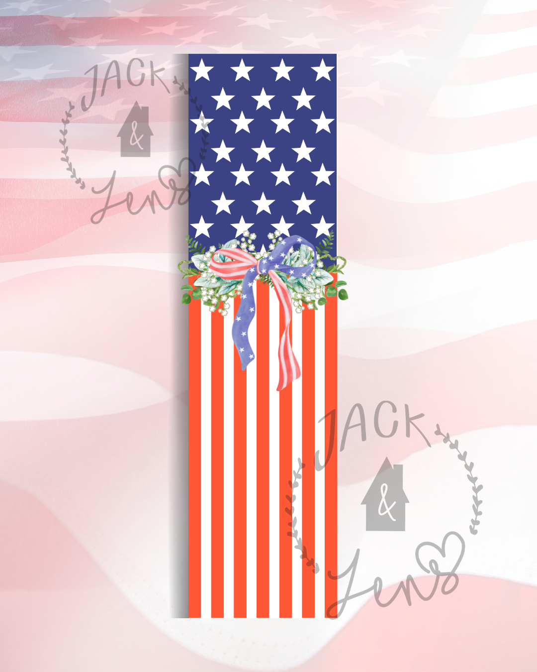 Pre Order - American Flag | Door Leaner Sign