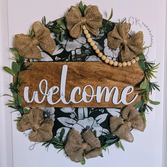 RTS - HSH + Welcome | Shabby Chic Door Set