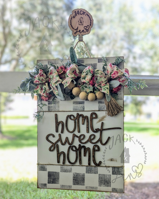 RTS - Stay Awhile + HSH | Shabby Chic Door Set