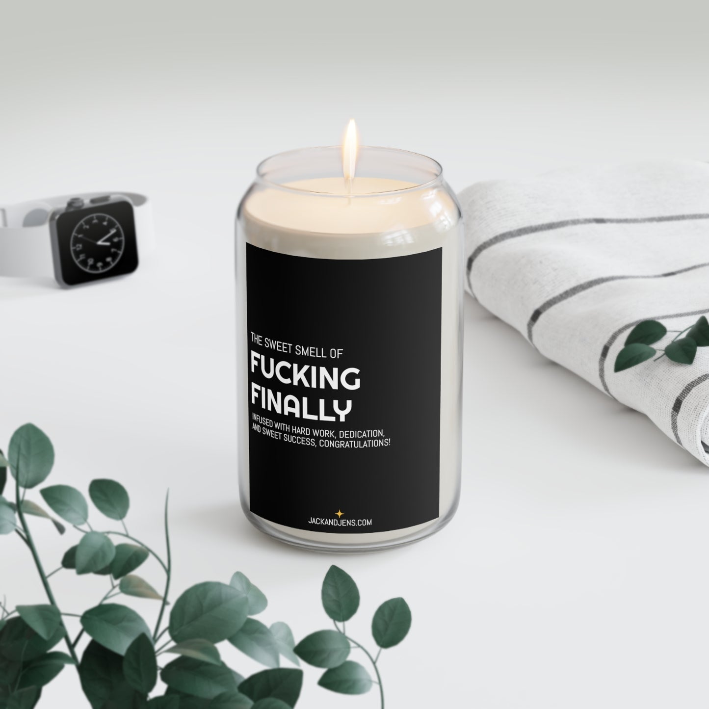 SMELLS LIKE FUCKING FINALLY Scented Candle, 13.75oz