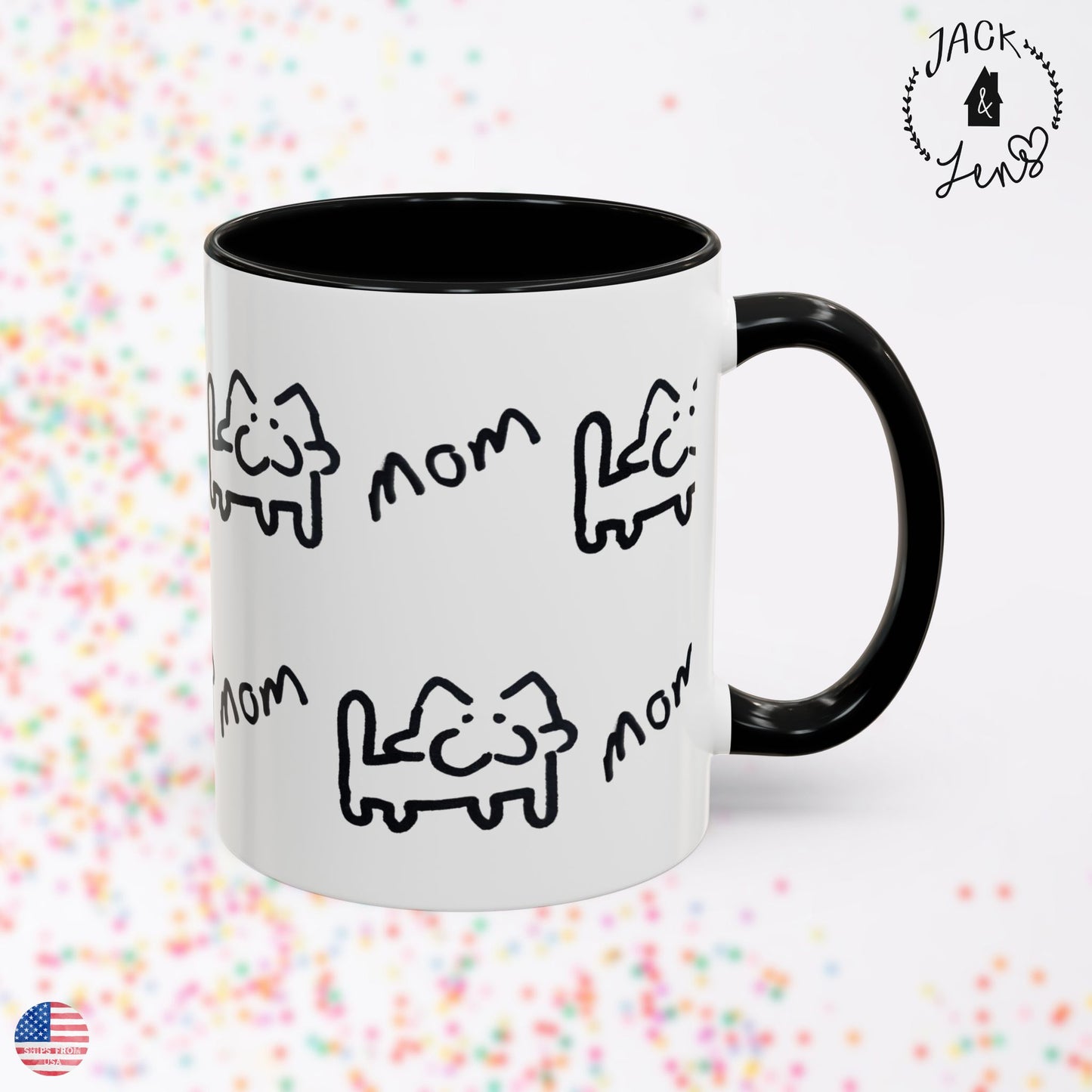 CUSTOM ART Accent Coffee Mug