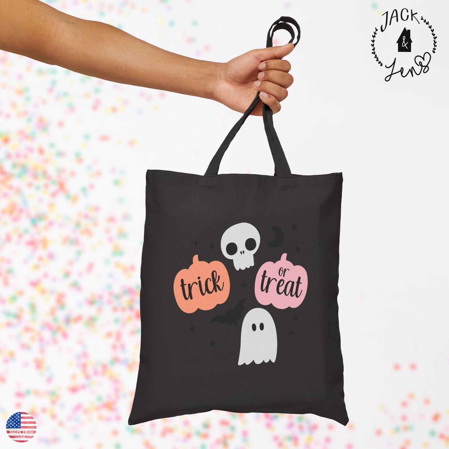 TRICK OR TREAT PUMPKINS Candy Tote Bag