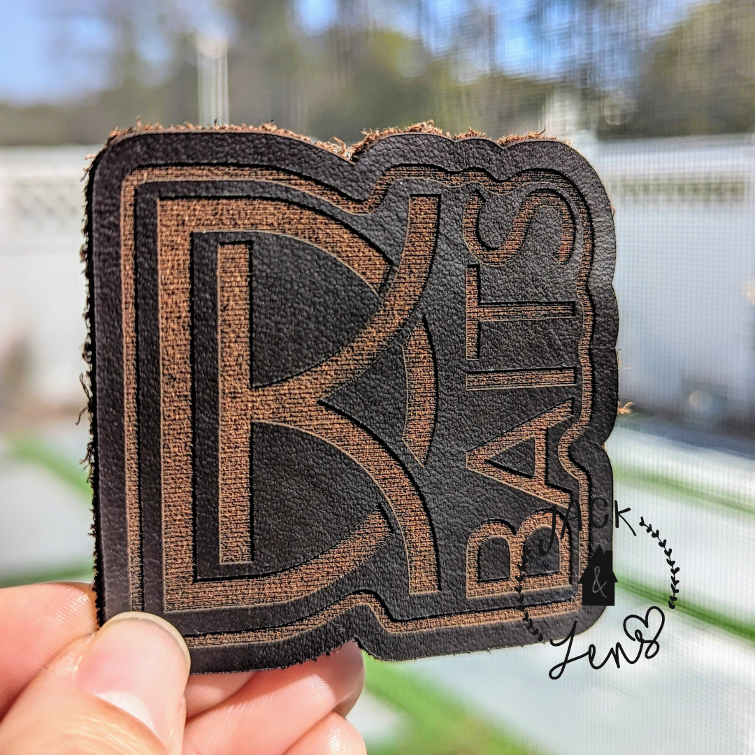 ENGRAVED PATCH-Genuine Leather