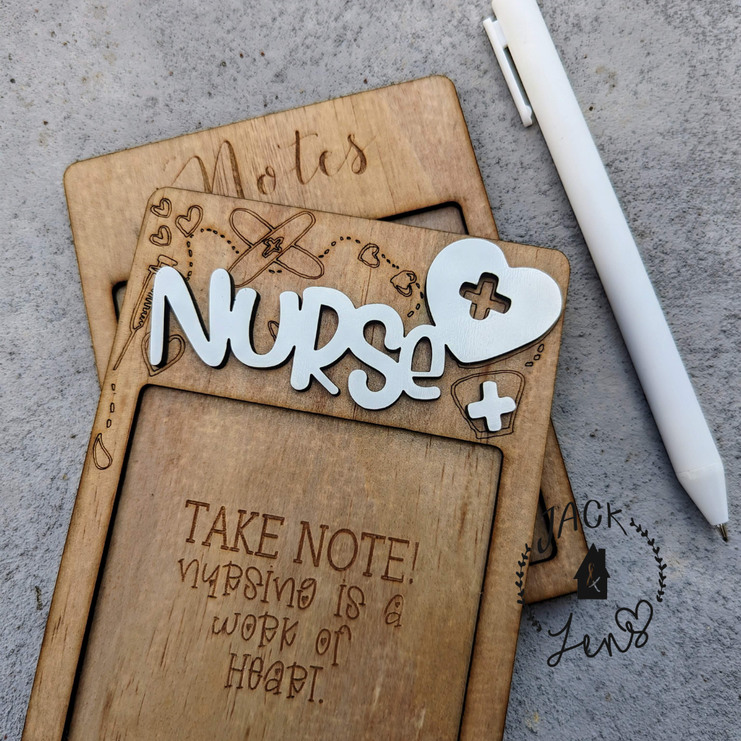 NURSE OF HEARTS Sticky Notepad Holder