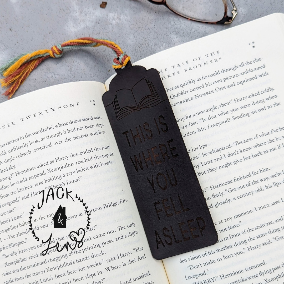 WHERE YOU FELL ASLEEP Bookmark