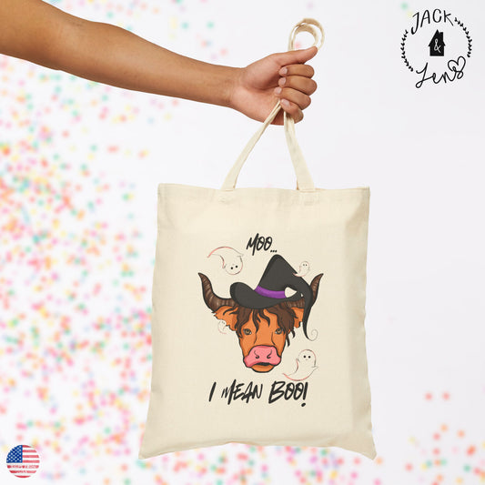 MOO I MEAN BOO Candy Tote Bag