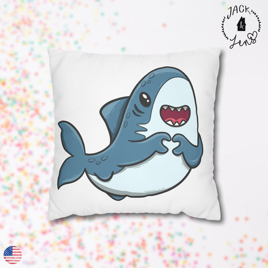 SHARK HEART FINS Pillowcase