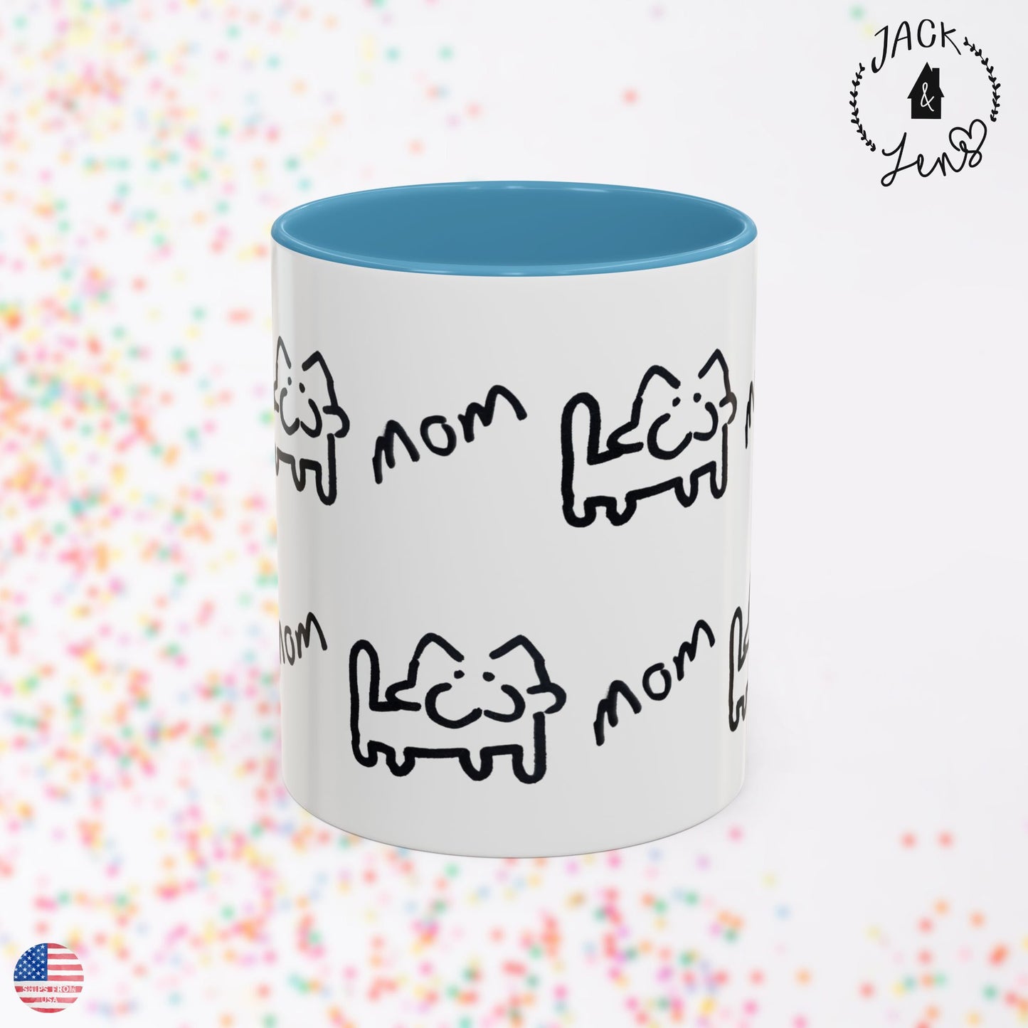 CUSTOM ART Accent Coffee Mug