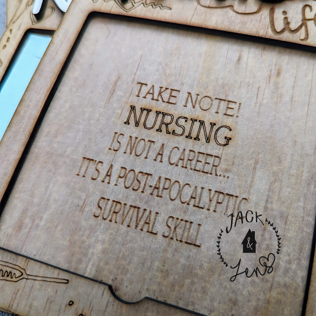 NURSE LIFE Sticky Notepad Holder