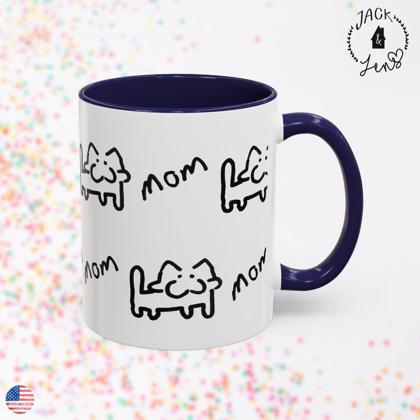 CUSTOM ART Accent Coffee Mug