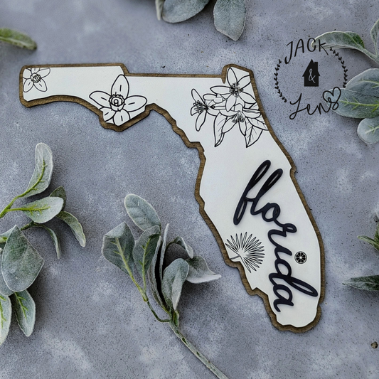 BLOOMIN' BORDER | FLORIDA Wall Art