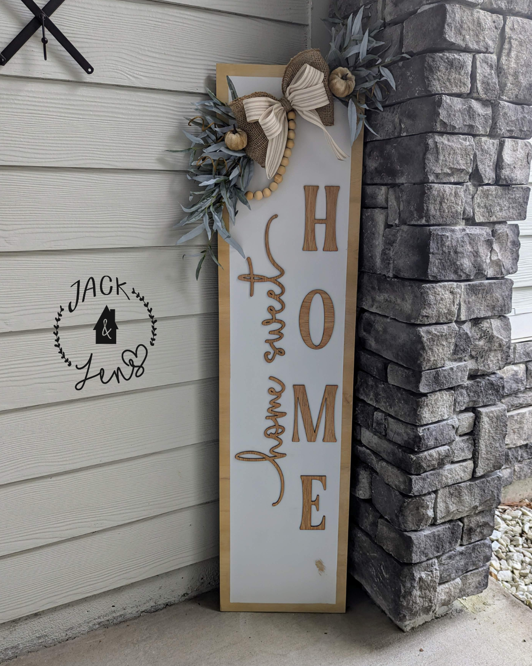 Custom For Christine | Home Sweet Home-Welcome | Fall Door Set