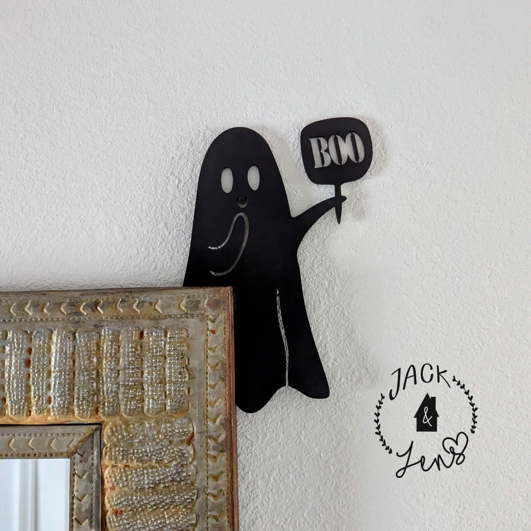 Boo Ghost Door Corner Silhouette