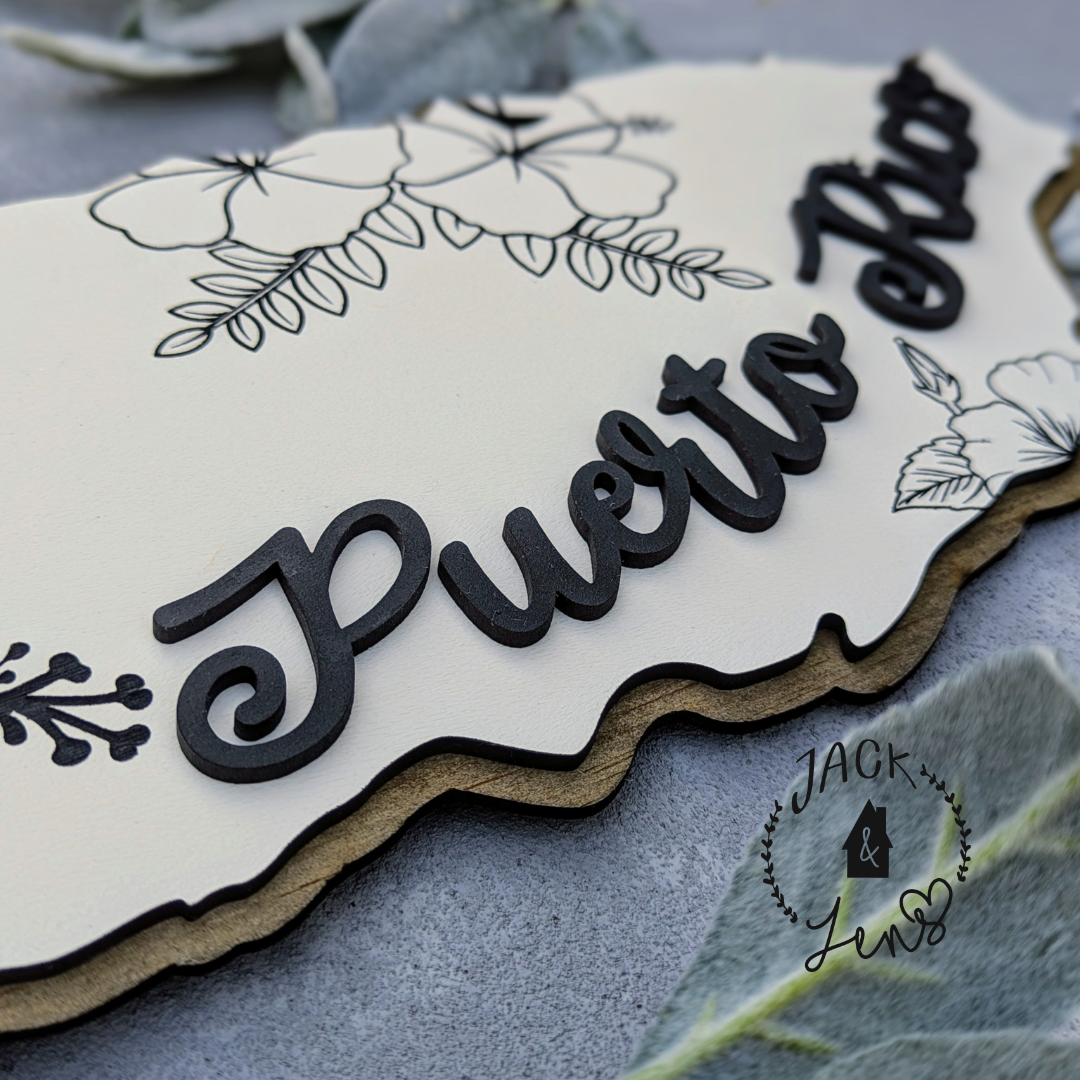 BLOOMIN' BORDER | PUERTO RICO Wall Art