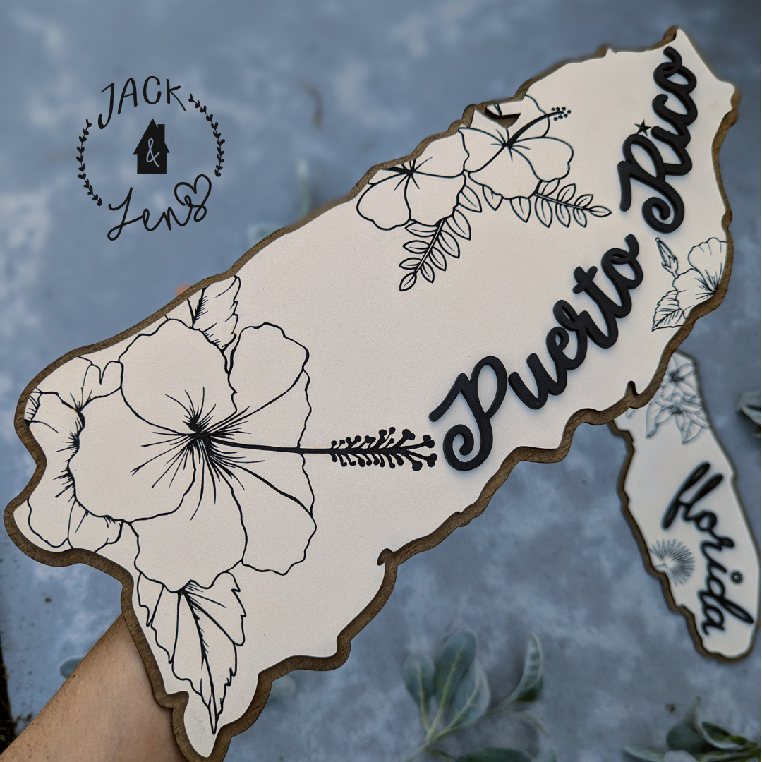 BLOOMIN' BORDER | PUERTO RICO Wall Art