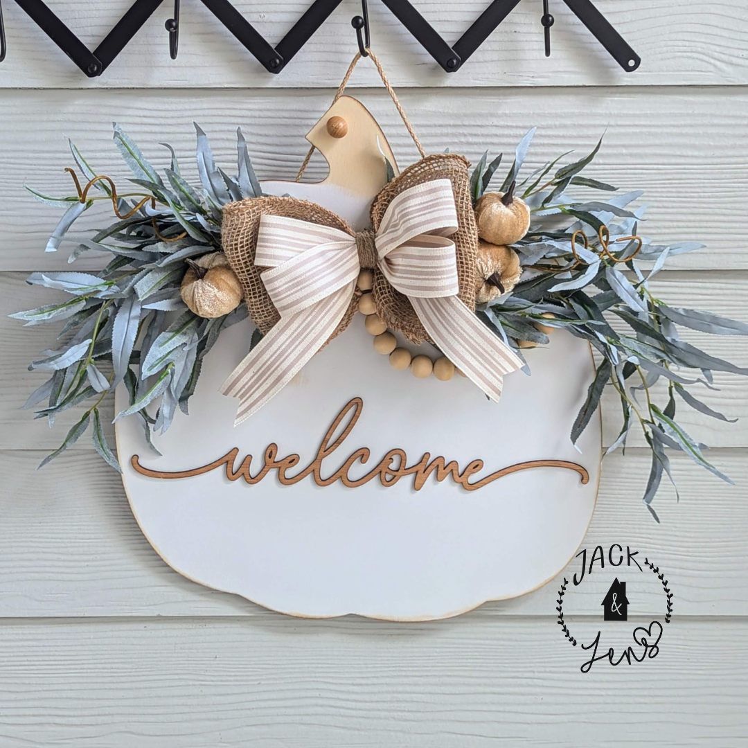 Custom For Christine | Home Sweet Home-Welcome | Fall Door Set