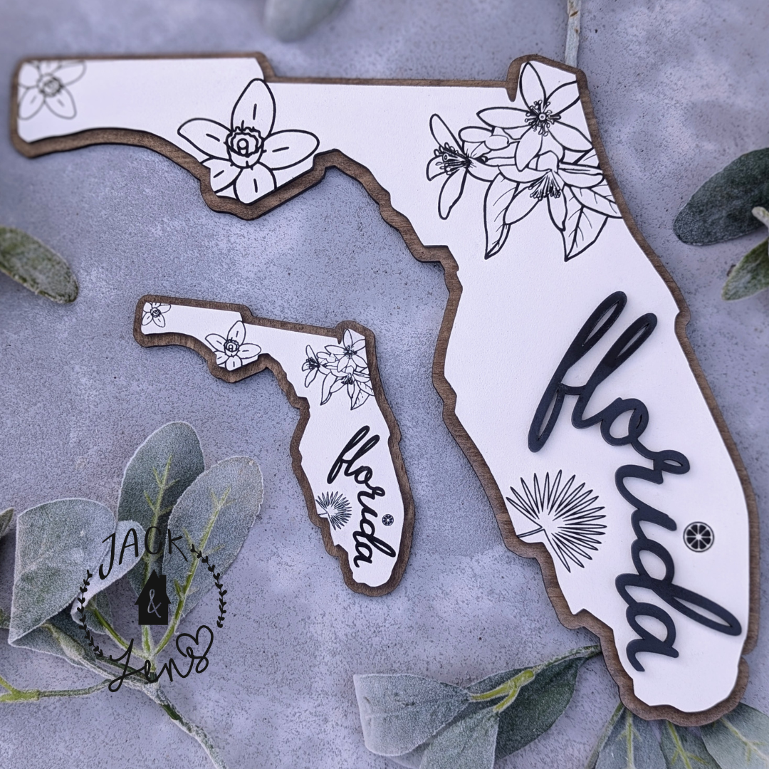 BLOOMIN' BORDER | FLORIDA Wall Art