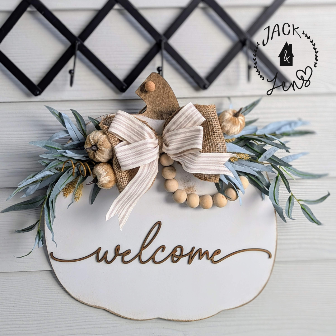 Ready To Go | Hey There Pumpkin-Welcome | Fall Door Set