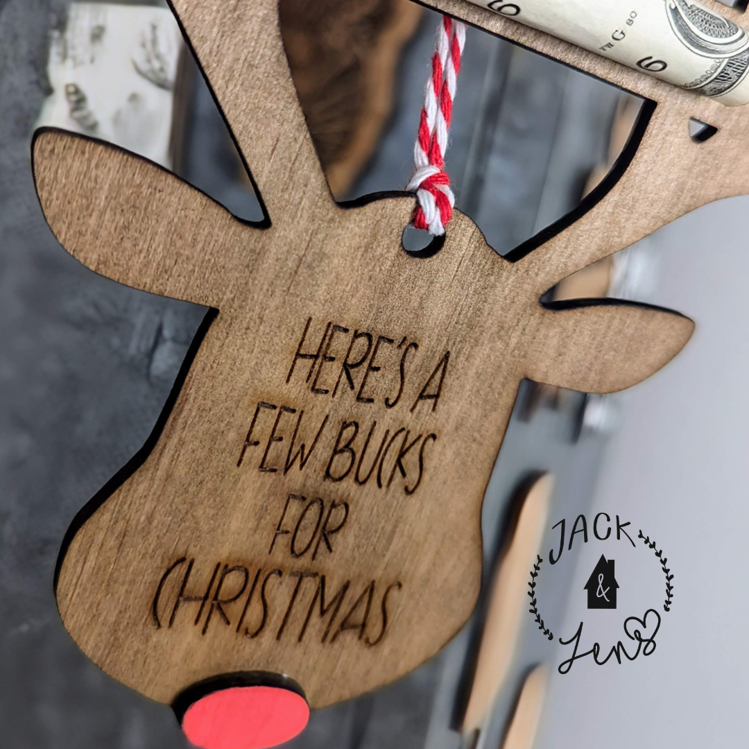 Here's A Few Bucks For Christmas | Money Holder Ornament