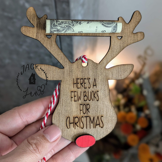 Here's A Few Bucks For Christmas | Money Holder Ornament