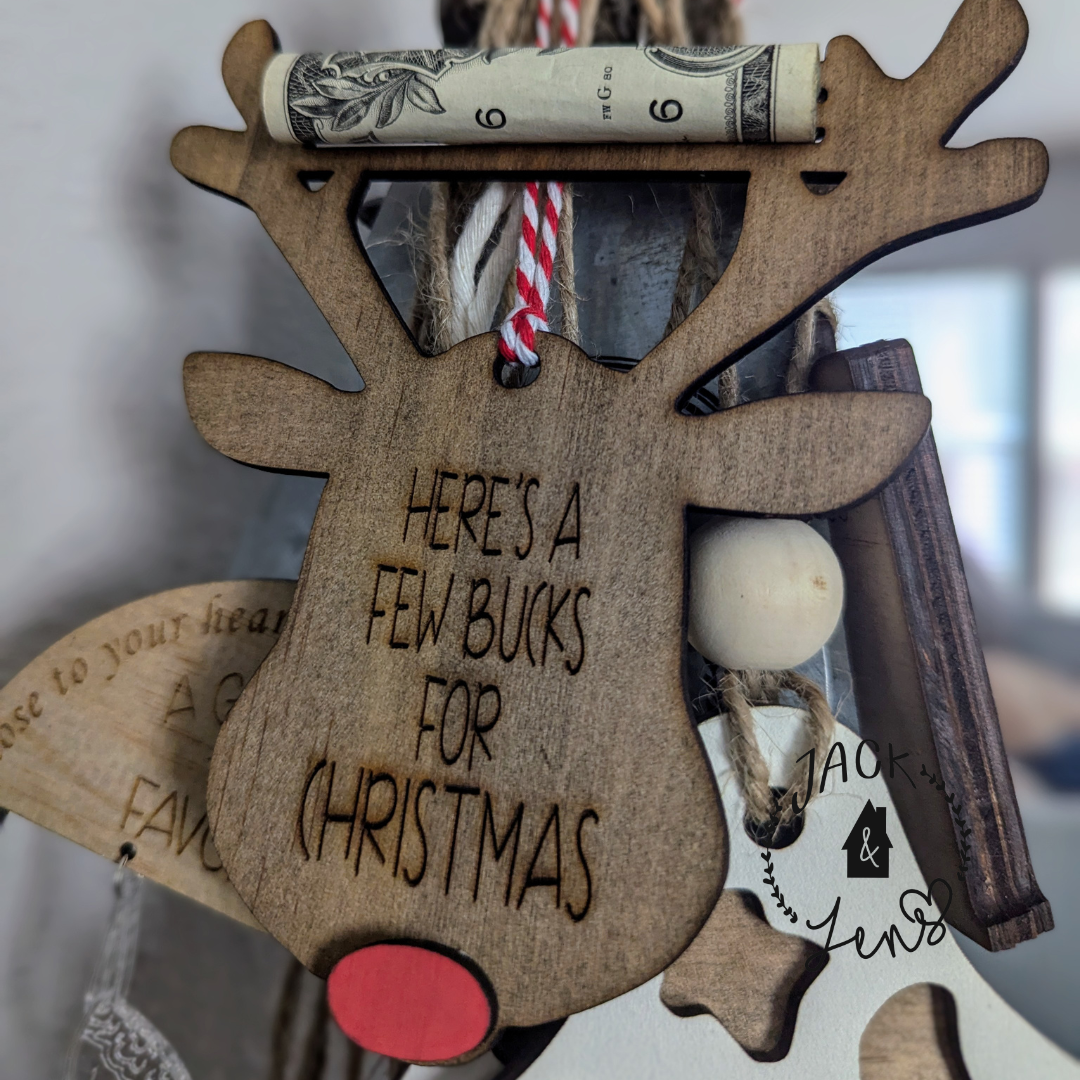 Here's A Few Bucks For Christmas | Money Holder Ornament