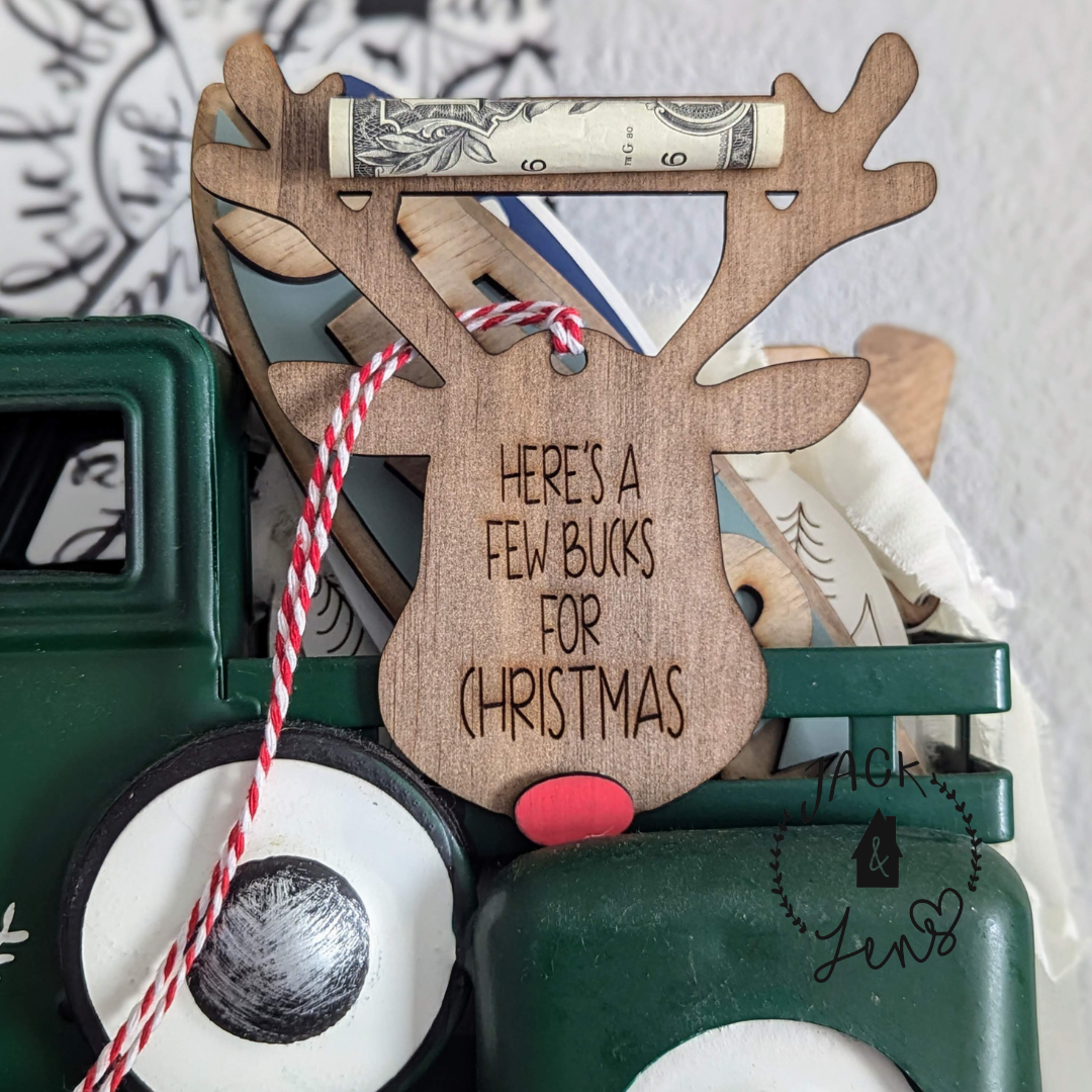 Here's A Few Bucks For Christmas | Money Holder Ornament