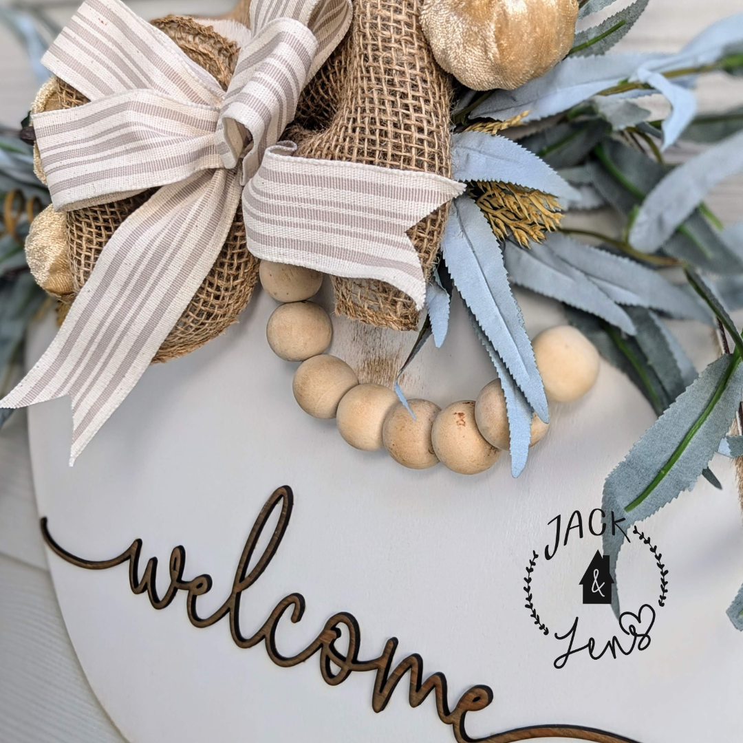 Ready To Go | Hey There Pumpkin-Welcome | Fall Door Set