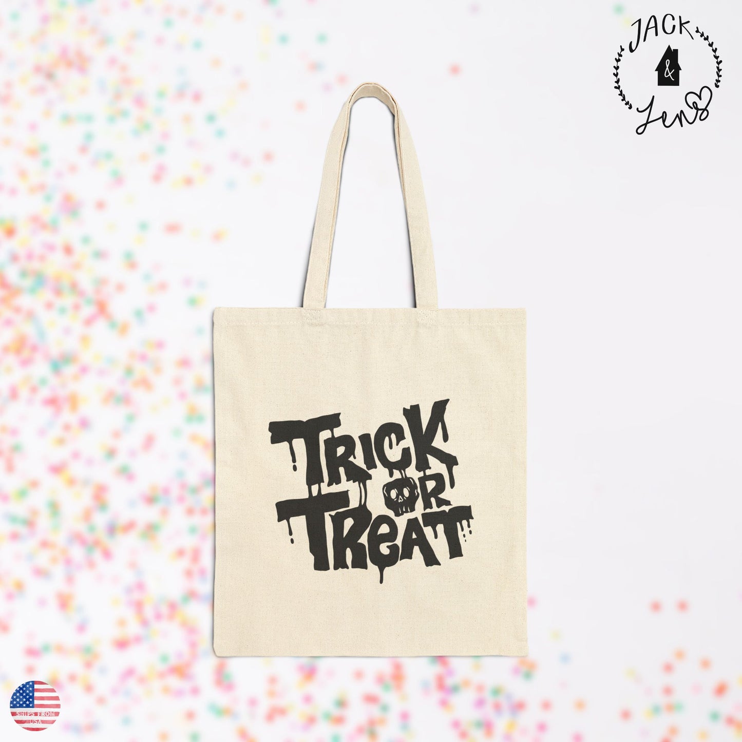 TRICK OR TREAT Candy Tote Bag