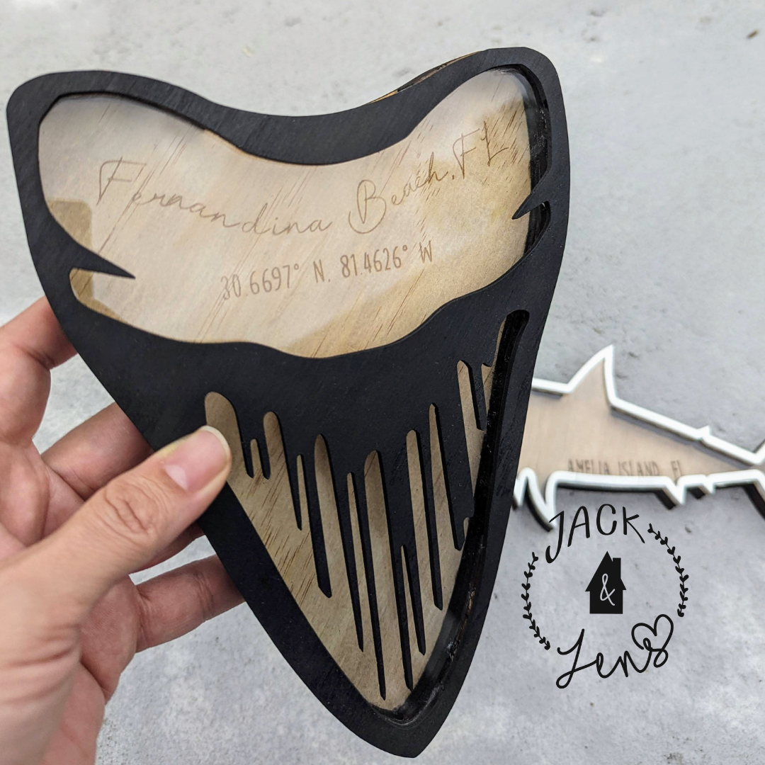 SHARK TOOTH Shadow Box