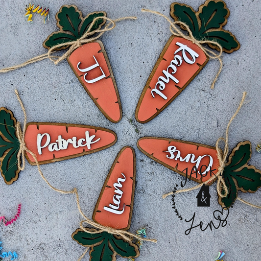 PERSONALIZED 3D CARROT Tag