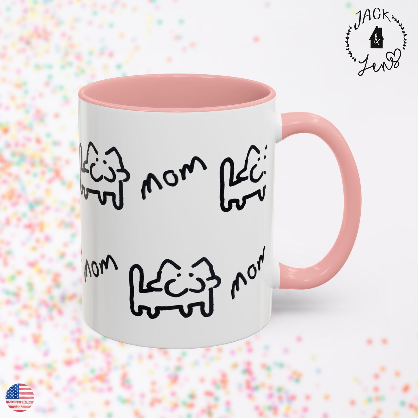 CUSTOM ART Accent Coffee Mug