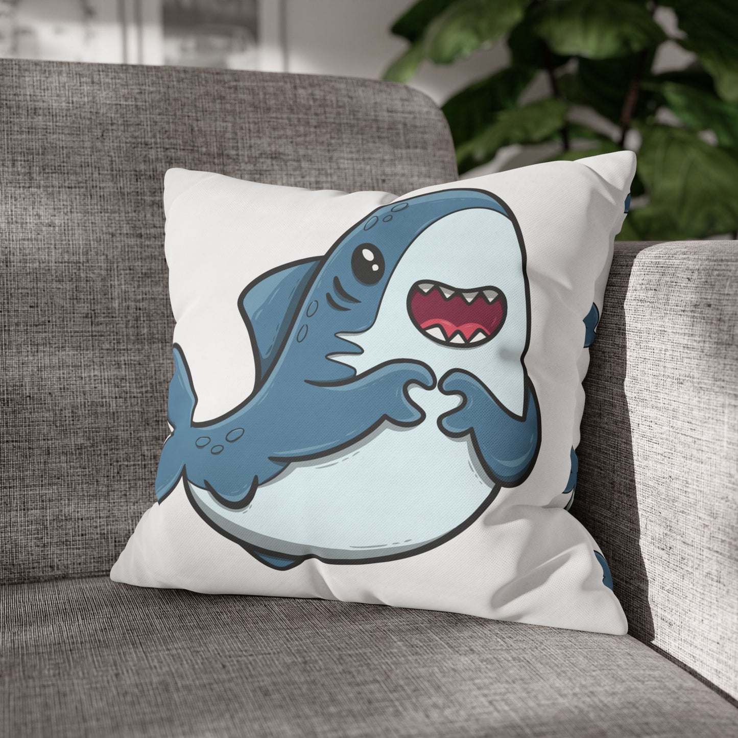 SHARK HEART FINS Pillowcase