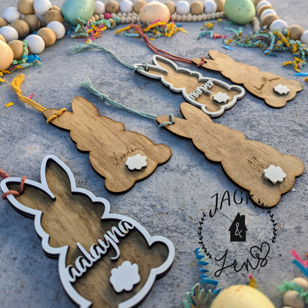 PERSONALIZED 3D BUNNY TAG