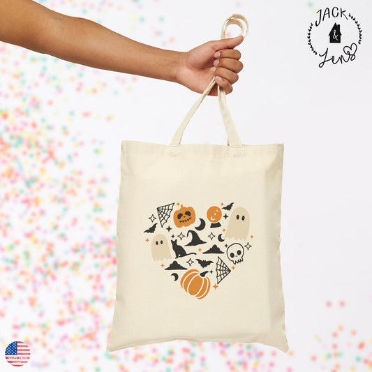 SPOOKY HEART Candy Tote Bag