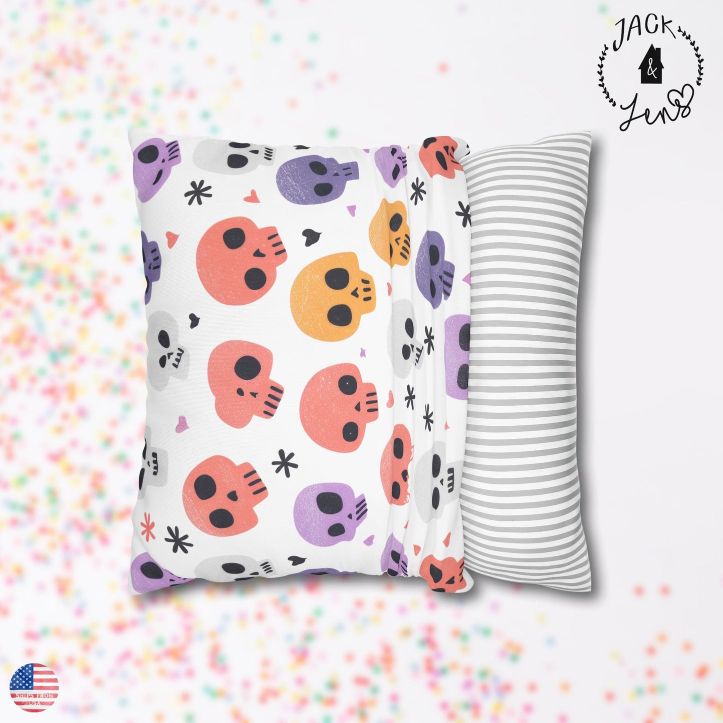 CUTE SKULLS Pillowcase