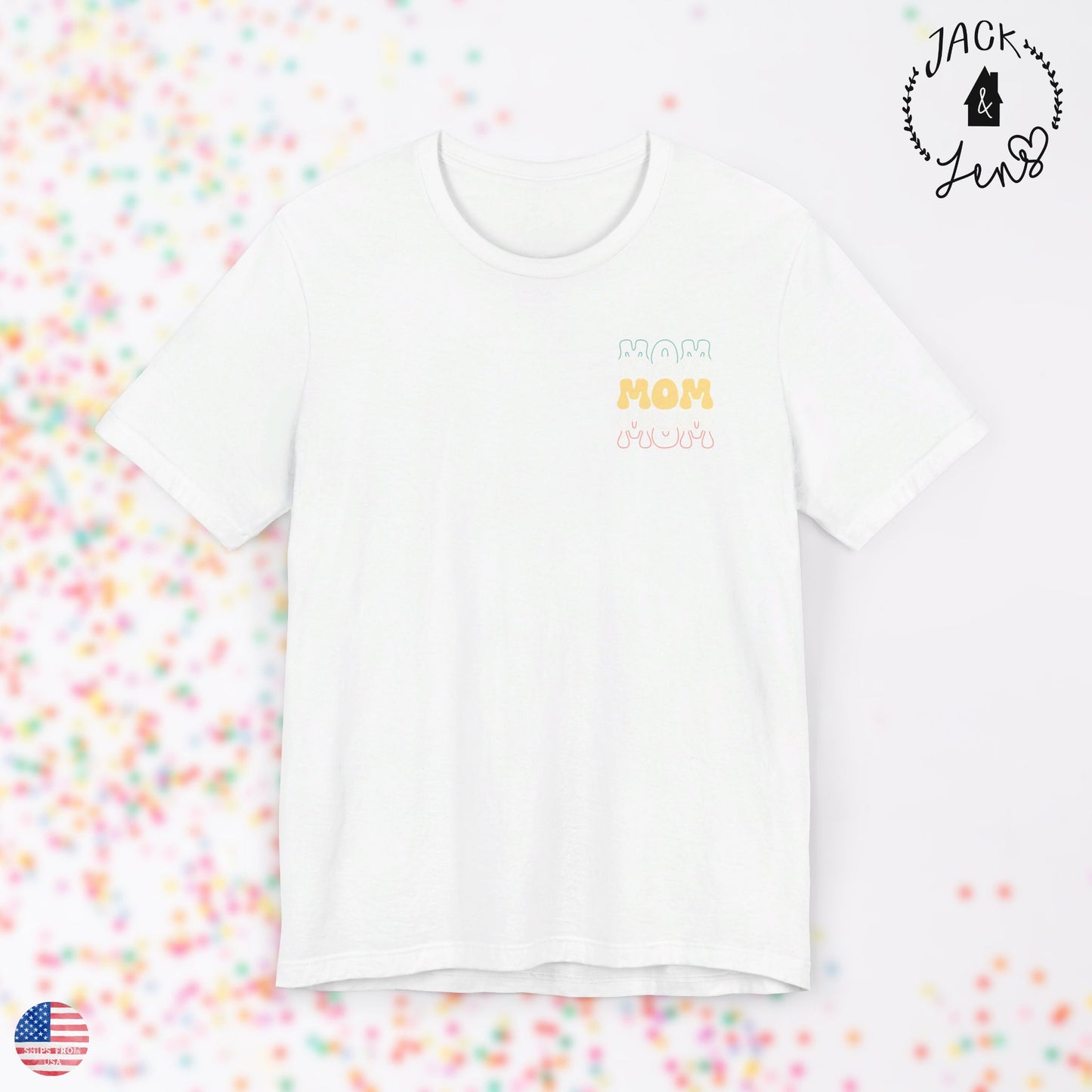 MOM RETRO STACKED Tee