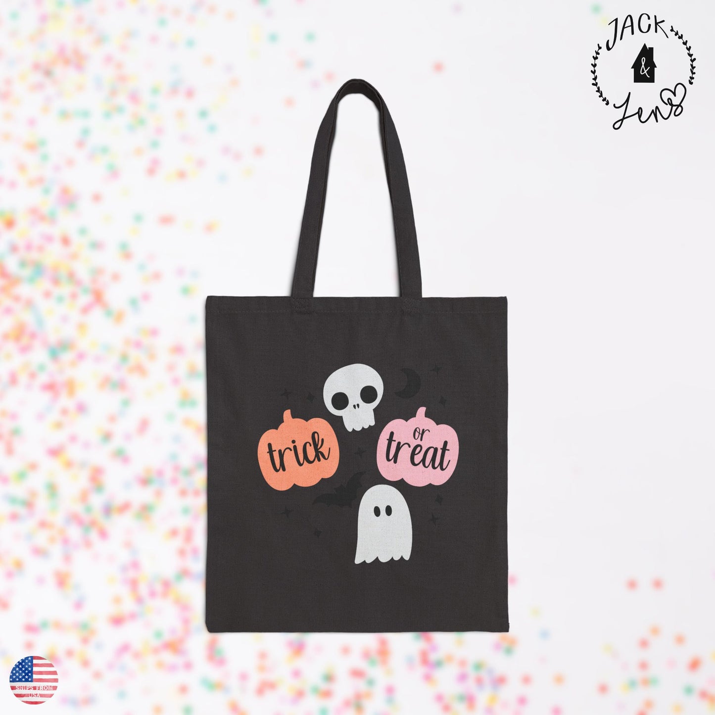 TRICK OR TREAT PUMPKINS Candy Tote Bag