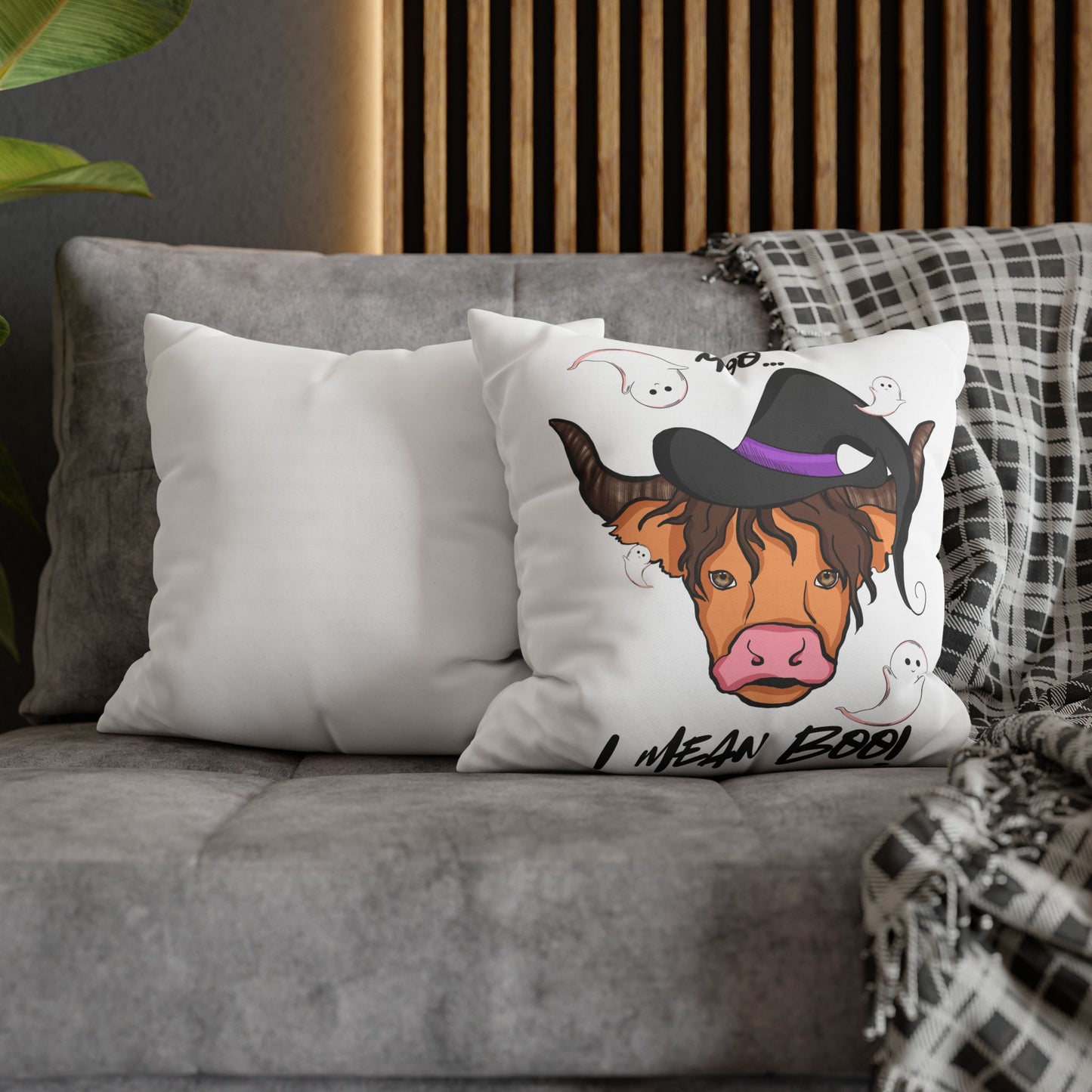 MOO I MEAN BOO Pillowcase