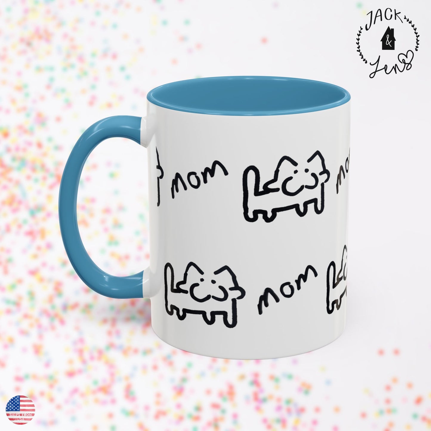 CUSTOM ART Accent Coffee Mug