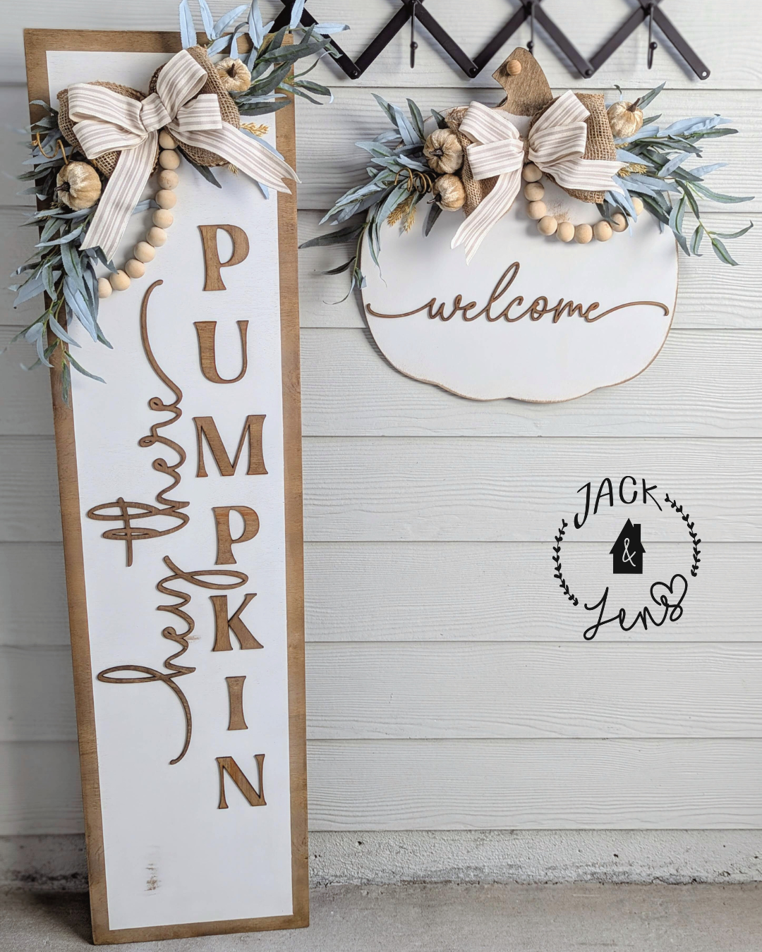 Ready To Go | Hey There Pumpkin-Welcome | Fall Door Set