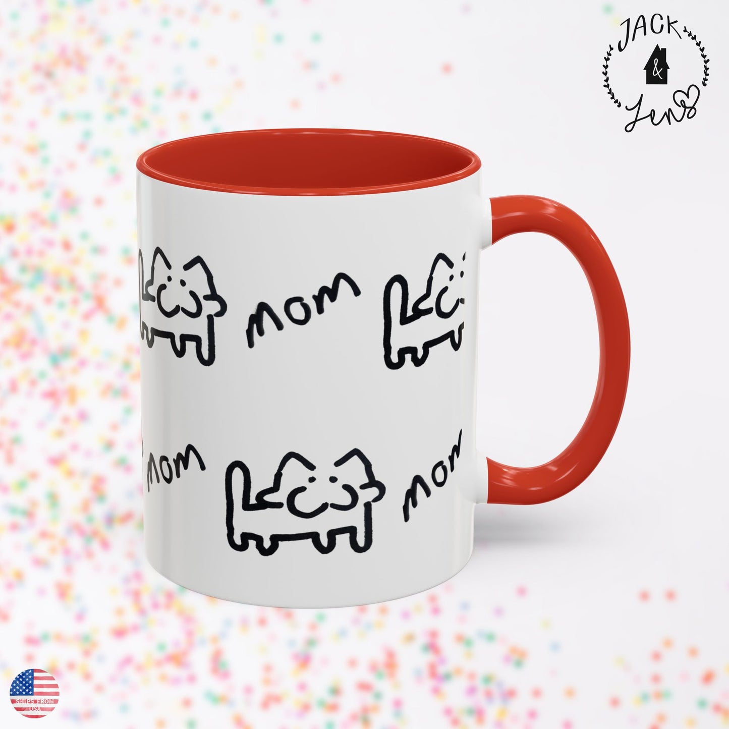 CUSTOM ART Accent Coffee Mug