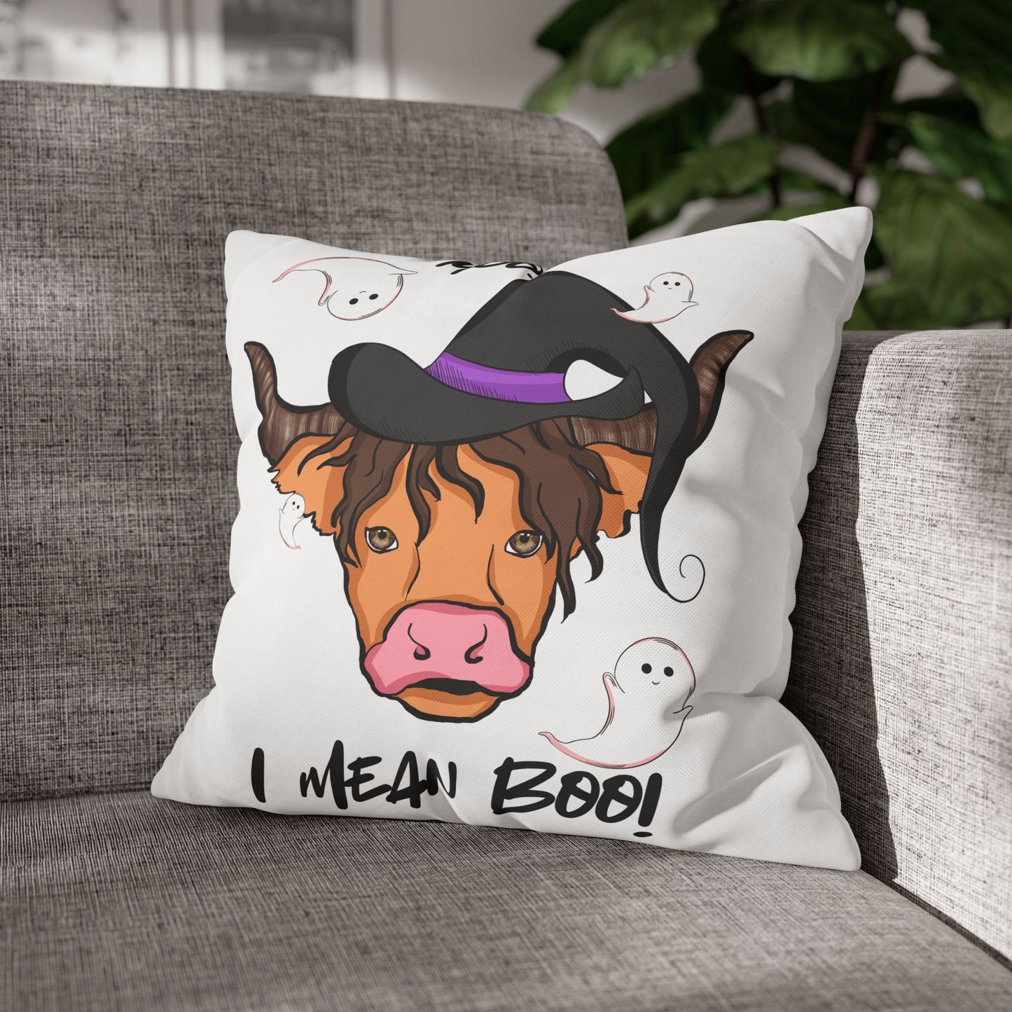 MOO I MEAN BOO Pillowcase