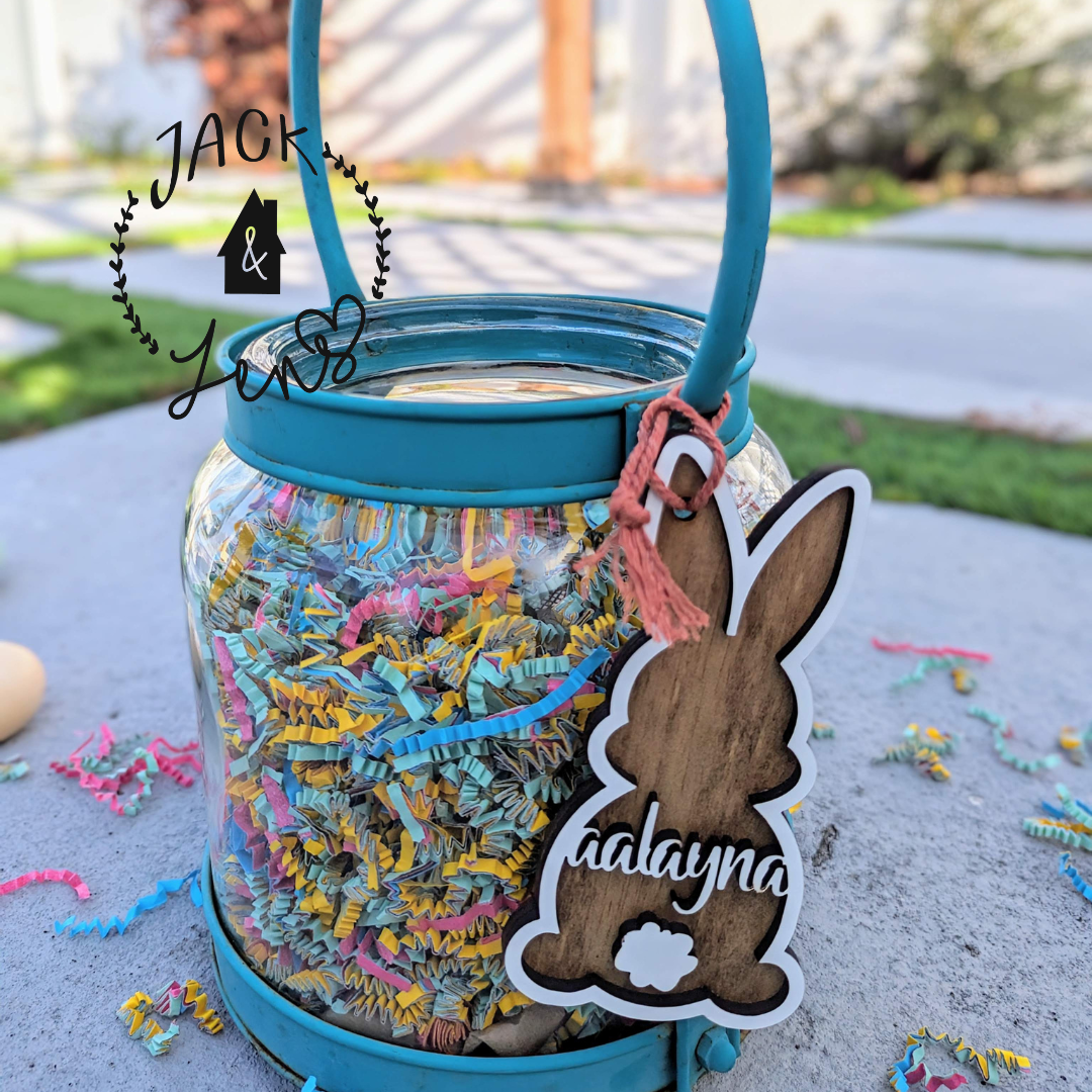 PERSONALIZED 3D BUNNY TAG